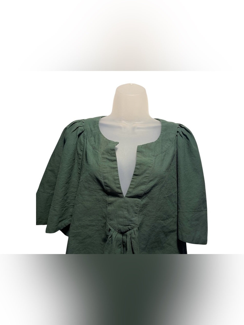 Tuckernuck Pomander Place Finley Flutter Sleeve Top Dark Green Size XL - Picture 2 of 6